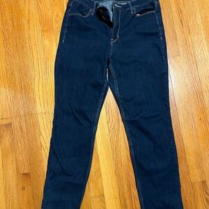 Old Navy High Rise Straight 10 Short Dark Blue Denim Jeans